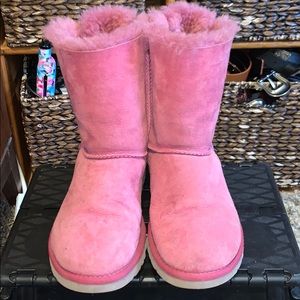 Pink bow Uggs